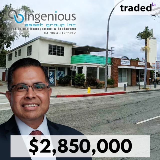 Vinny Jain Of Ingenious Asset Group, Inc Facilitates $2.85M Sale Of Mixed-Use Property On Culver Blvd In Culver City