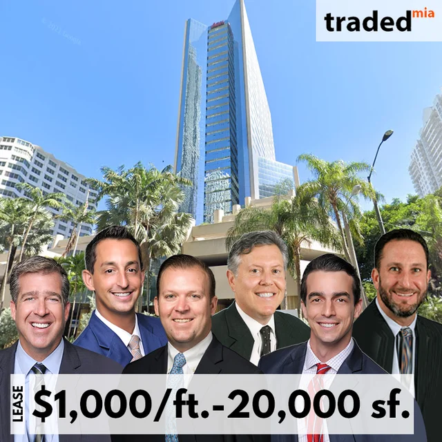 Aon Insurance Company Leases Office Space In Brickell, Miami With Landlord Nuveen Real Estate - Charles Russo