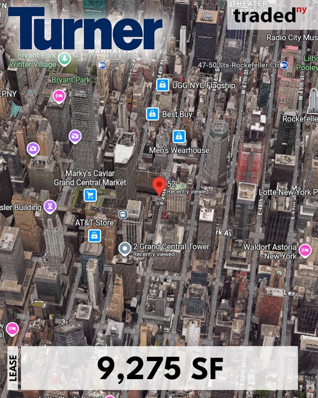 Turner Construction Signs Lease With David A. Brause For 9,275 Sq. Ft. Office In Manhattan