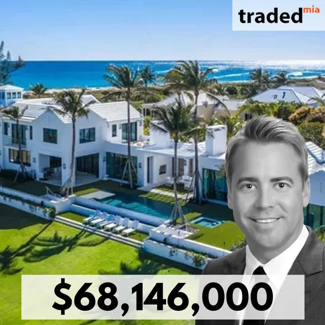 Palm Beach SFR Sold For $68.146M With Buyer's Rep Madison Collum