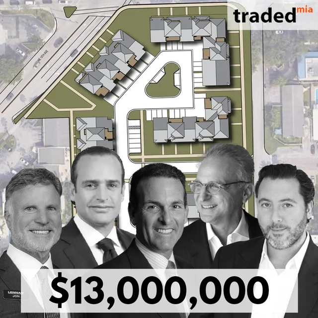 Stuart Miller & Jon Jaffe Of Lennar Purchase Development Site In Wilton Manors For $13M