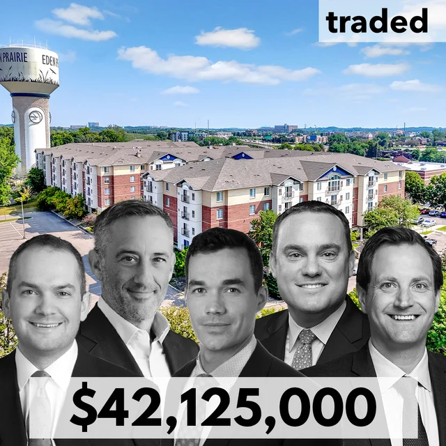 Eden Prairie Multifamily Property Sold For $42.125M With Brokers Josh Talberg And Mark Stern
