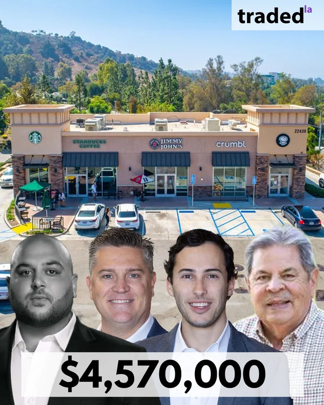 Private Investor Acquires Starbucks-Anchored Retail Pad In Diamond Bar For $4.57M With Brokers Arman Mahmoodi, Bill Asher, Jeff Lefko, And Fred Encinas
