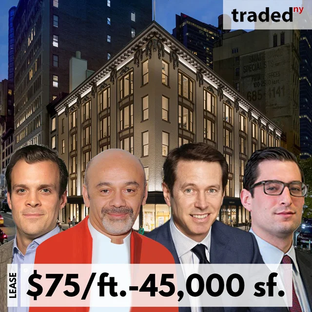 Christian Louboutin Leases 45,000 SF Office Space At 1165 Broadway In New York City