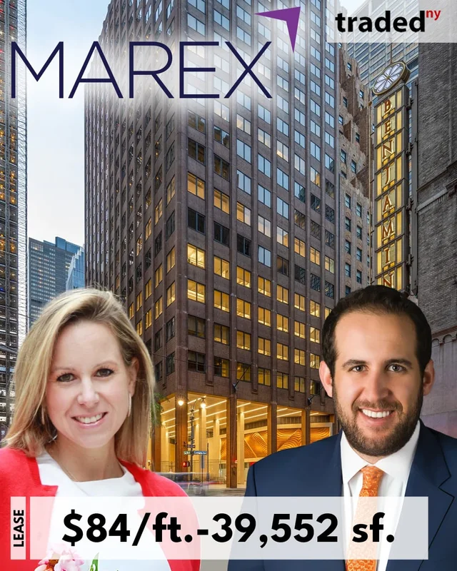 Marex Leases 39,552 Square Feet From Rudin Management Company At 560 Lexington Avenue