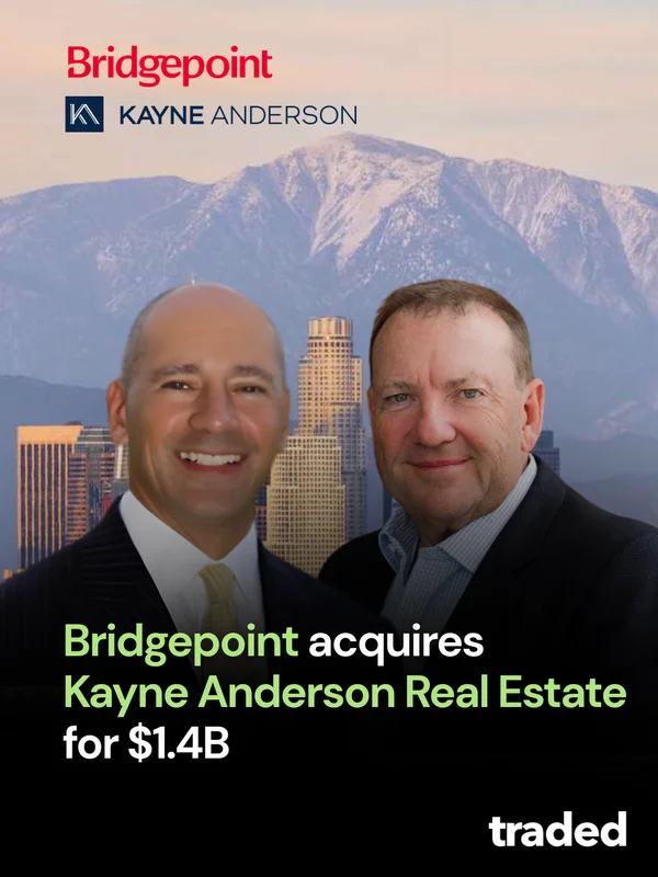 Bridgepoint Group Acquires Kayne Anderson Real Estate From Kayne Anderson Capital Advisors For $1.39B