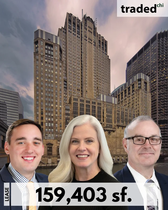 Transwestern Brokers John Nelson, Eric Myers And Kathleen Bertrand Negotiate 159,403 SF Office Lease In Chicago