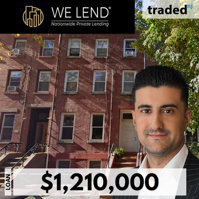 We Lend LLC Provides $1.21M Loan For Multifamily Property In Jersey City, NJ