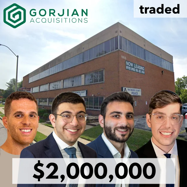 Gorjian Acquisitions Purchases Office Property At 1045 Taylor Ave Towson MD For $2M