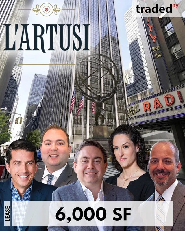 L’Artusi Signs 6,000 Square Foot Lease At 1271 6th Avenue In Midtown Manhattan