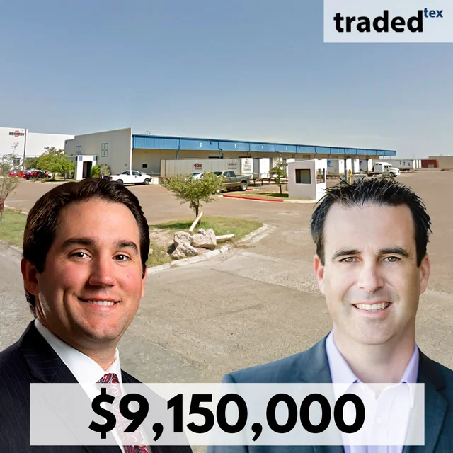 Stos Partners Sells 79.8k SF Industrial Warehouse In Laredo, TX For $9.15M
