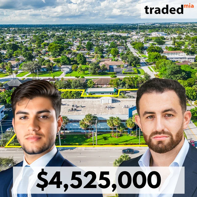 Dante Pezzatini Acquires Medical Office In Margate For $4.5M With Brokers Felipe Escobar & Yoni Sunshine Of APEX Capital Realty