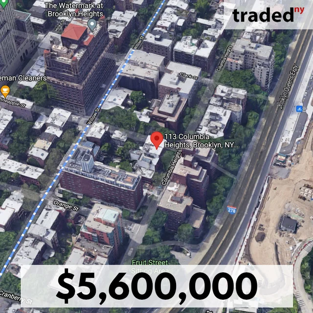 Eckstrom NYC Acquires Five To Six Families Property In Brooklyn Heights For $5.6M