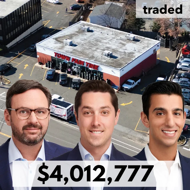 Town Fair Tire Property Sold In Stamford CT For $4.01M With Buyer's Rep Glen Kunofsky Josh Kanter Anthony D'Ambrosia