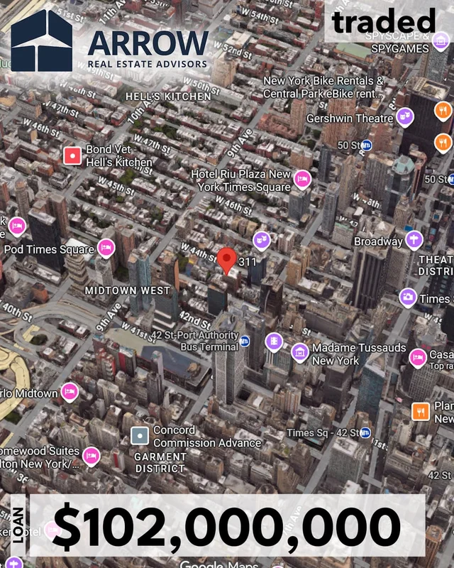 Blue Sky Developers Secures $102 Million Refinance Loan For Office To Residential Conversion In Hell's Kitchen
