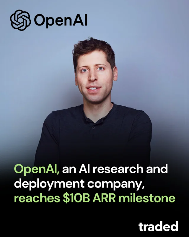 OpenAI Reaches $10 Billion Annual Recurring Revenue Driven By AI Products And Services