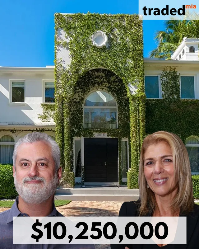 Alexandre De Souza Pellegrini Purchases Single Family Home From Cary S. Zel & Antoinette M. Zel For $10.25M In Miami Beach