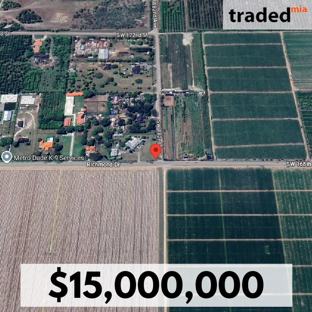 Guava Farm II LLC Acquires 115.2 Acres Farm In Miami From P. Accursio Partnership For $15M