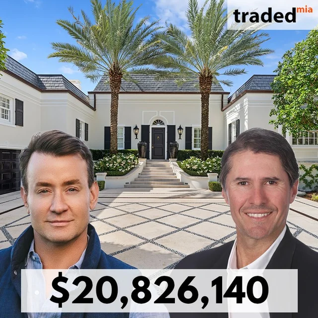Douglas Elliman's Chris Leavitt & Vince Spadea Acquire Palm Beach SFR For $20.8M