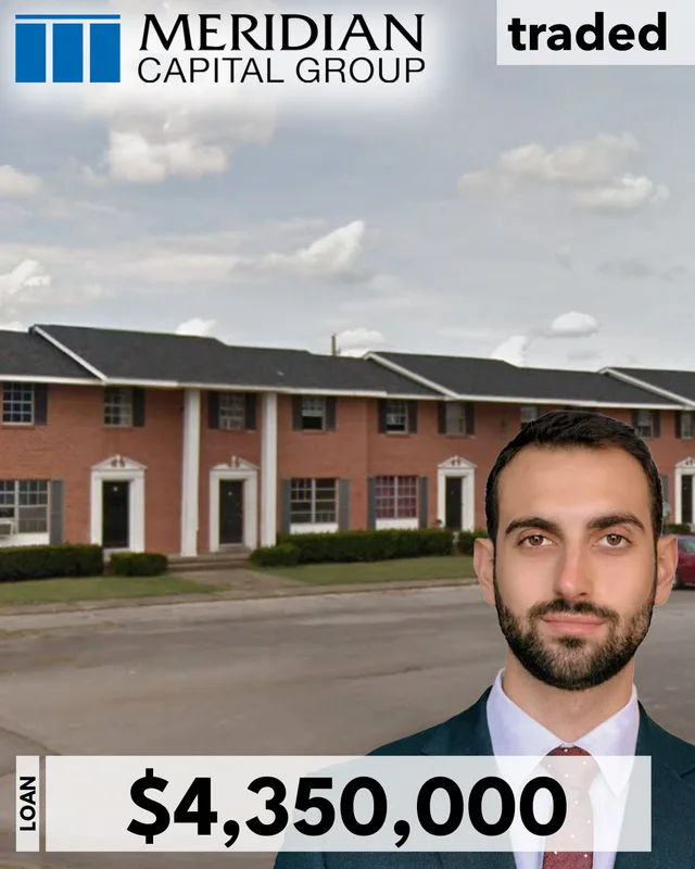David Sirchenko Of Meridian Capital Group Represents Newtek In $4,350,000 Refinance For Multifamily Asset In London KY