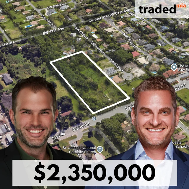 Steven Fischer's Saddle Ridge At Davie LLC Acquires 5.83 Acres In Davie From 75 Invest Group For $2.35M