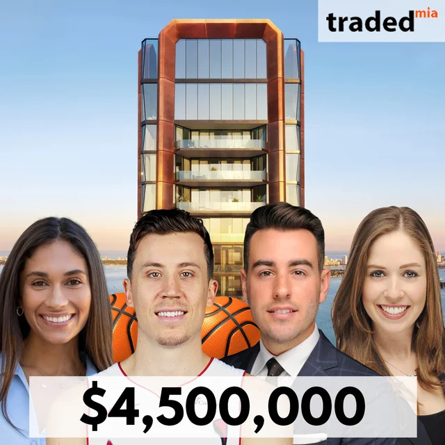 Duncan Robinson Acquires $4.5M Condo At Villa Miami With Caroline Nava, Julian Calderin & Sari Libbin Of Douglas Elliman