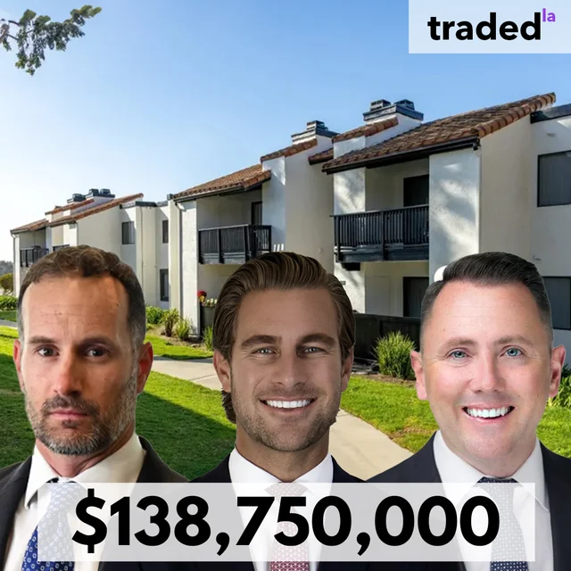 Colin Apple Of Bridge Investment Group Acquires Carlsbad Multifamily From Sean Gulian Of Nuveen For $138.75M
