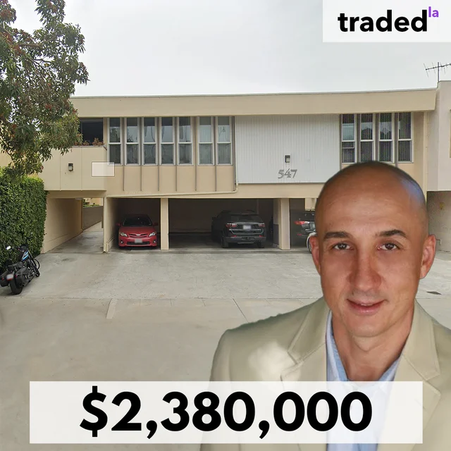 Jeff Harris Acquires Multifamily Property In West Hollywood For $2.38M With Buyer's Rep Alex Galuz Of Keller Williams