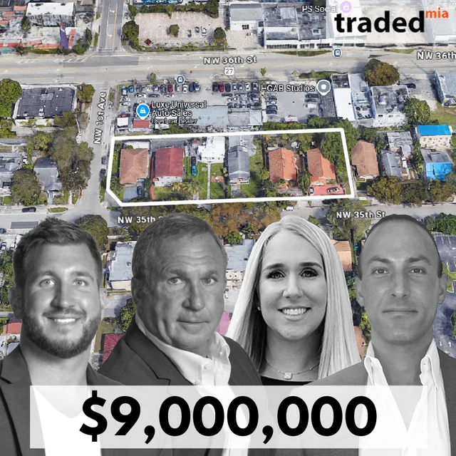 Baxter Building Corporation Acquires Land Assemblage In Miami For $9 Million With Lender Grove Bank & Trust