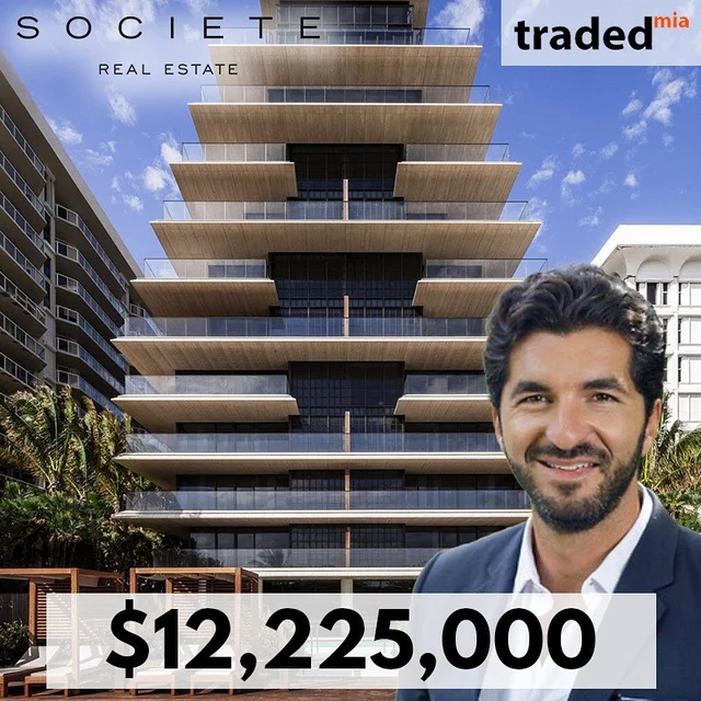 Societe Real Estate Brokers $12.2M Sale Of Residential Condo In Surfside