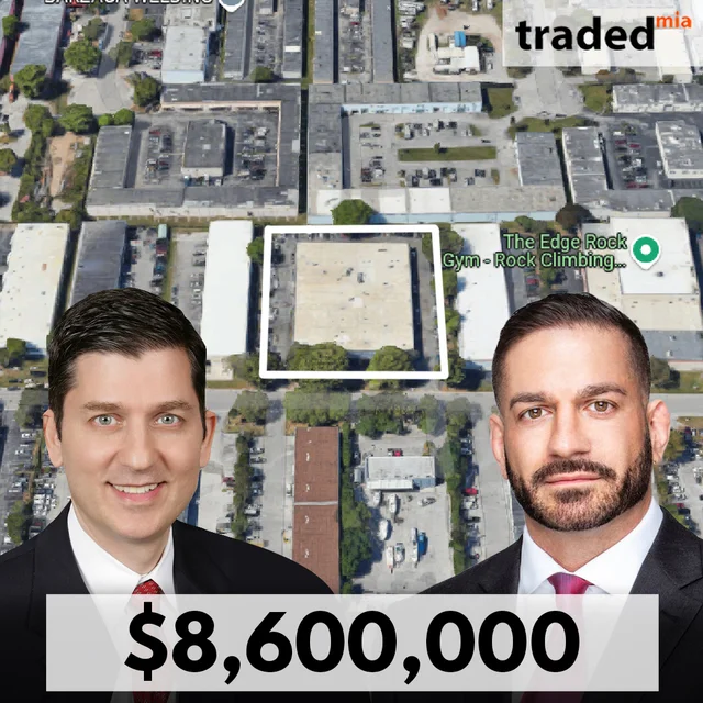 Marcus & Millichap Brokers $8.6M Sale Of Industrial Property Near Miami Executive Airport