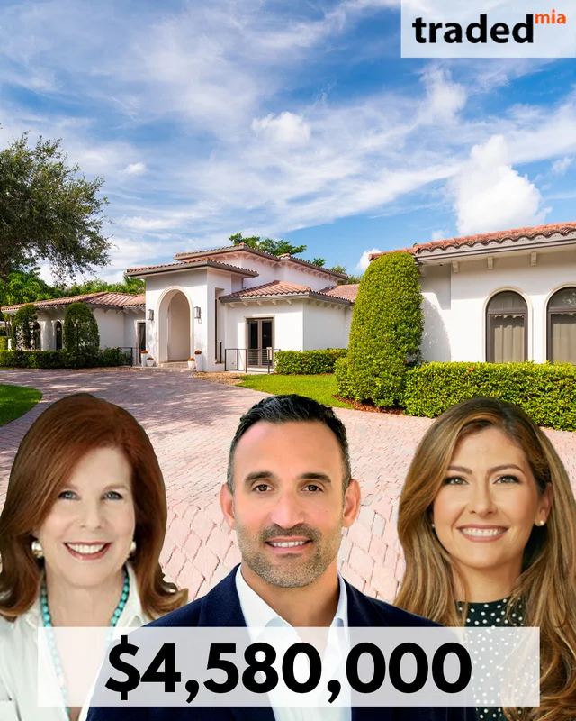 Michael And Alexandra Pineiro Purchase Single Family Home In Pinecrest From Eliot Pedrosa For $4.58M