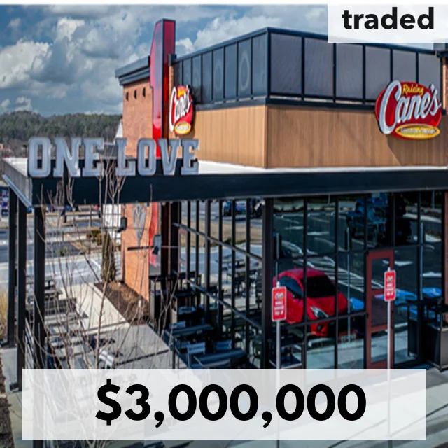 SRS Real Estate Partners Facilitates $3M Ground Lease Sale To Raising Cane’s