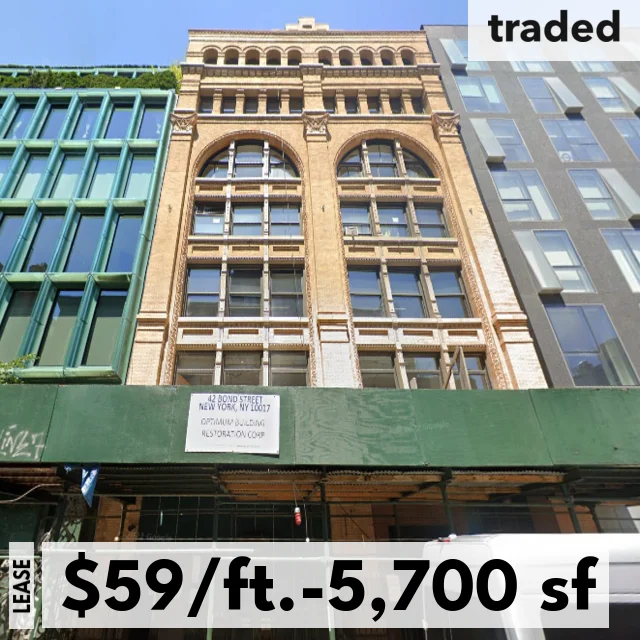 Prodject Leases 5700 SF At 42 Bond St New York From Jato Realty Corp With Greg Kim And Edmond Levy As Representatives