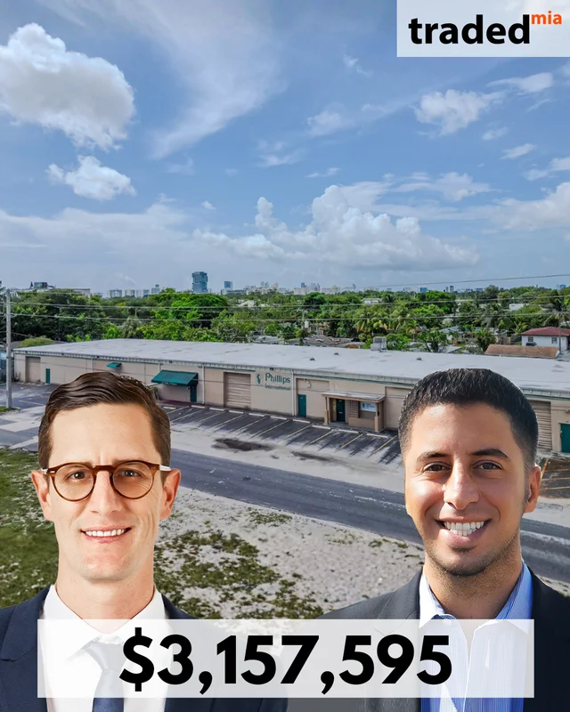 Calico Investments Purchases Industrial Property In Hallandale Beach For $3,157,595 With Brokers Martin Bravo & Joshua Rosa