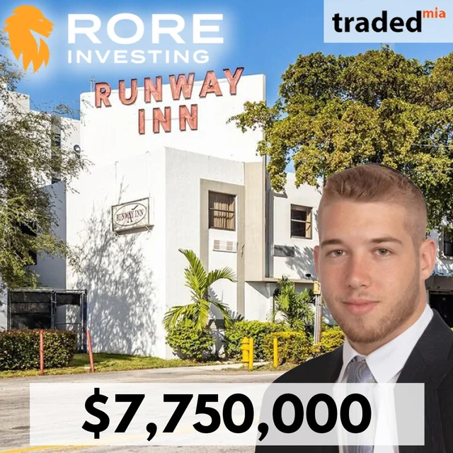 Shmuel Bonnardel Of RORE Investment Group Acquires Hotel In Miami Springs For $7.75M