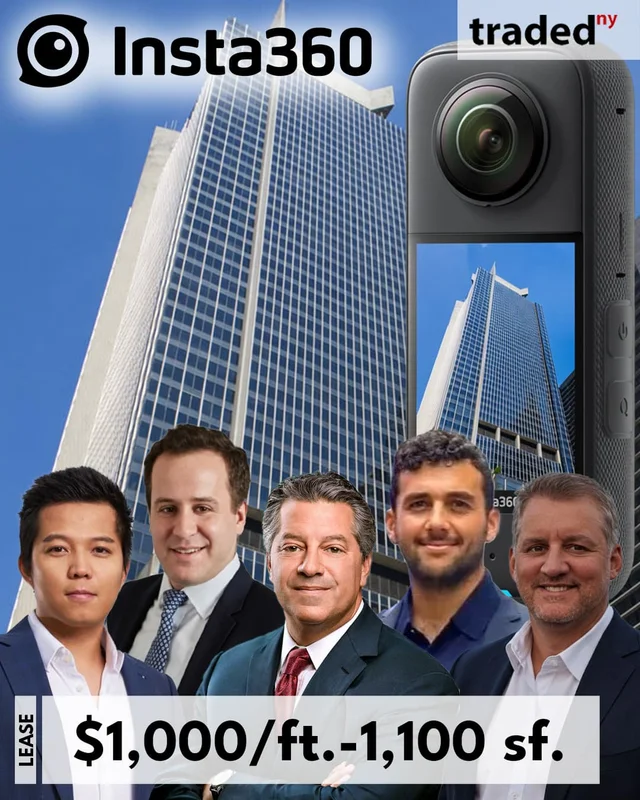Insta360 Signs First U.S. Lease For 1,100 Square Feet At 1515 Broadway Times Square