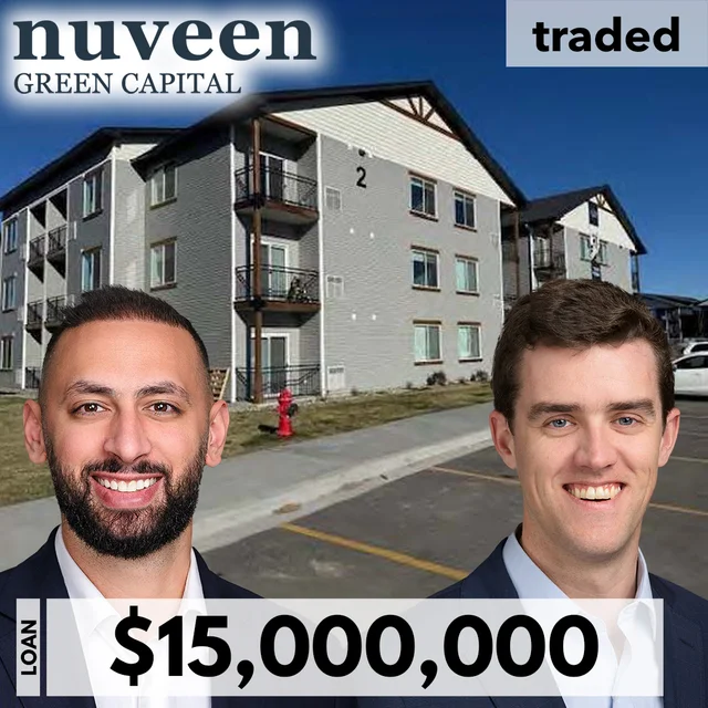 Cory Jubran & Aidan McLaughlin Of Nuveen Green Capital Provide $15M Loan For Multifamily Project In Rexburg
