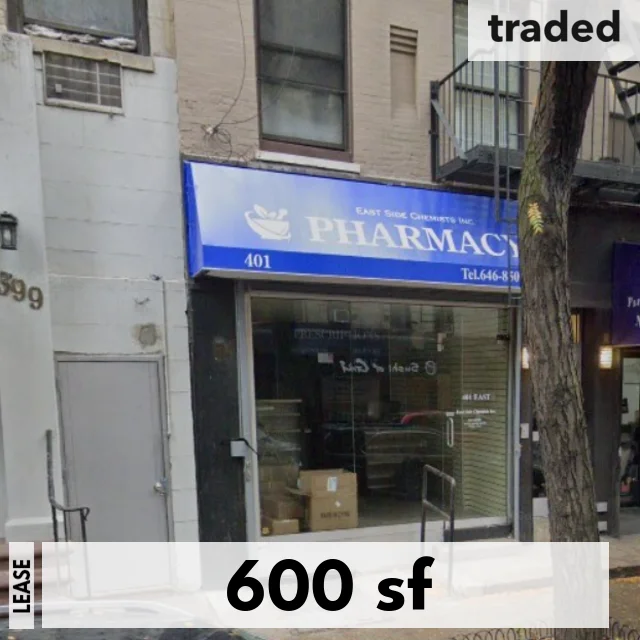 First Avenue Partners Leases 600 Square Feet To East Side Chemists At 401 E 78th St