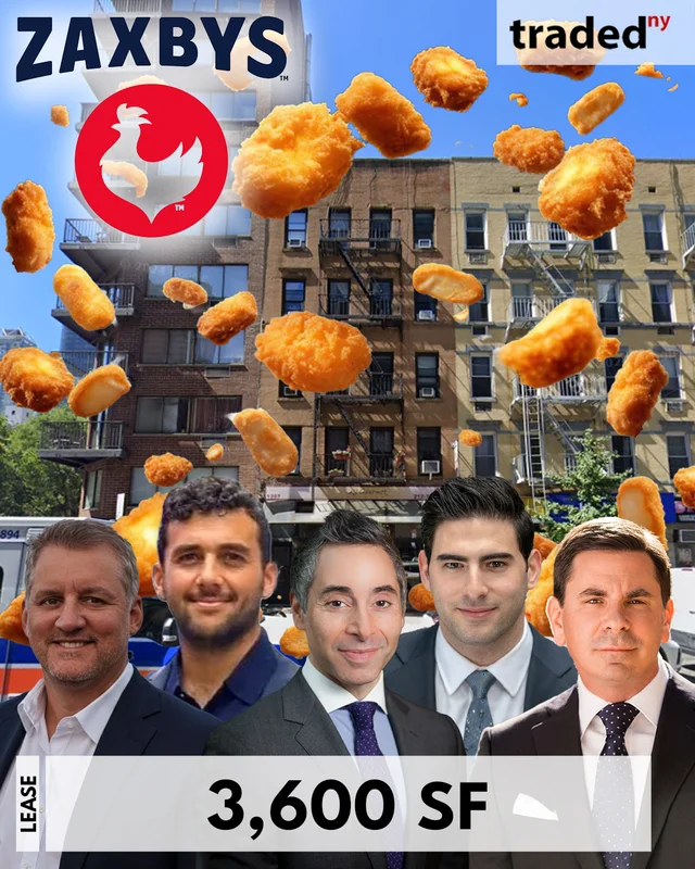 Zaxby's Signs 10-Year Lease For Retail Space At 1267 1st Avenue In Upper East Side