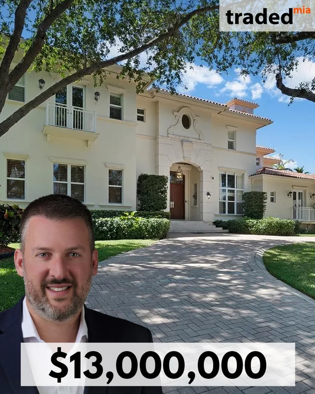 Ashley Tittle Goldstein Sells Coral Gables Single Family Home For $13 Million With Broker Dennis Carvajal