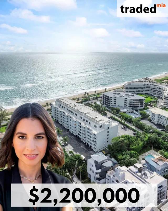 Raissa Enis Of Douglas Elliman Represents Seller In $2.2M Condo Sale In Palm Beach