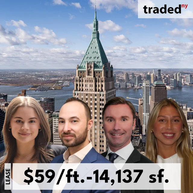 Gotham Lending Icarus Fund And Bluegrass Lending Lease Office At 40 Wall Street For $59/ft