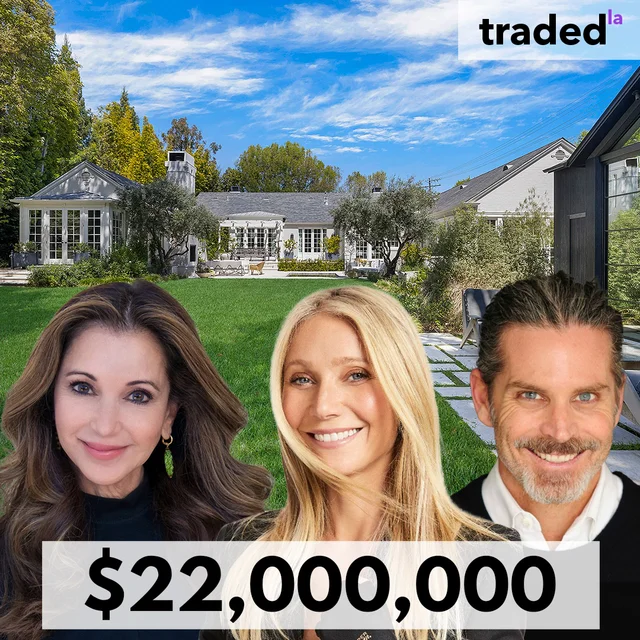 Gwyneth Paltrow Sells Brentwood Estate In Los Angeles For $22 Million With Lea Porter As Seller's Representative