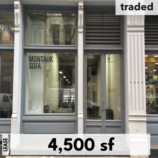 Montauk Sofa Leases 4500 Square Feet At 42 Lispenard St New York With David Gomez And Chris Halliburton