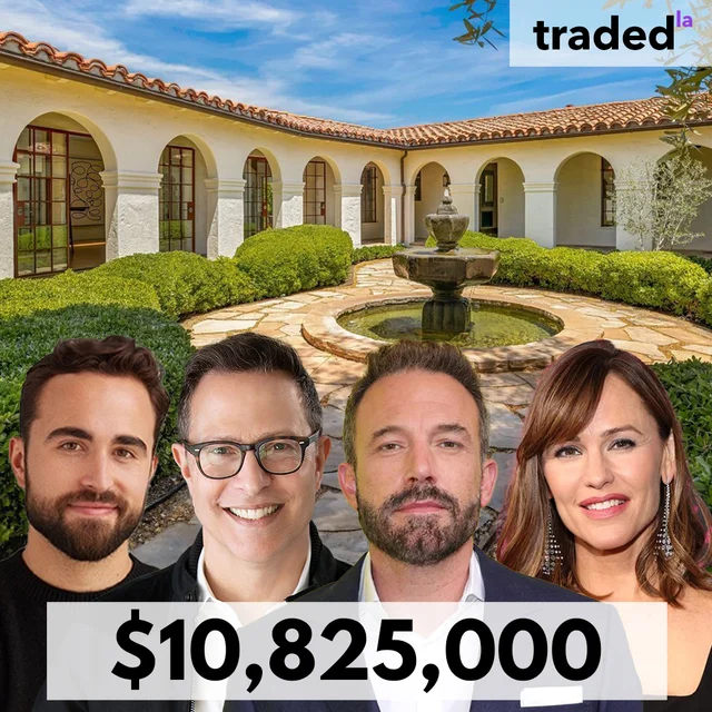 Ben Affleck And Jennifer Garner Sell Brentwood Home For $10.83M With Steve Frankel As Seller's Rep