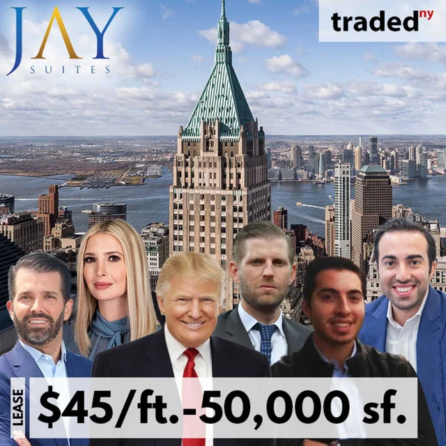 Jay Suites Leases Office Space At 40 Wall St. In New York With Landlord Trump Organization