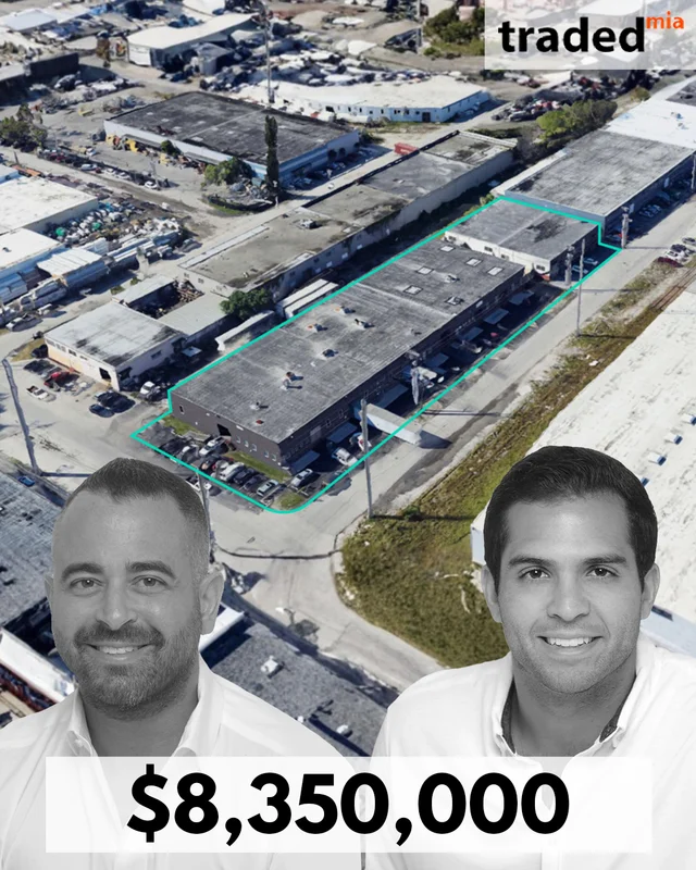 Alfonso Lozada Acquires Industrial Asset In Miami For $8.35M With Brokers Ernie Perez & Yonatan Missika