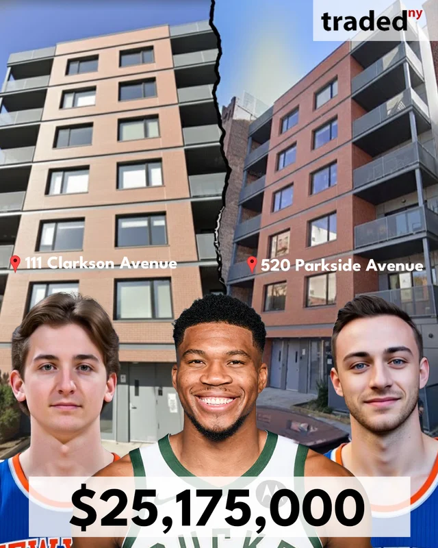Giannis Antetokounmpo Acquires Multifamily Package Deal In Prospect Lefferts Gardens For $25.2M