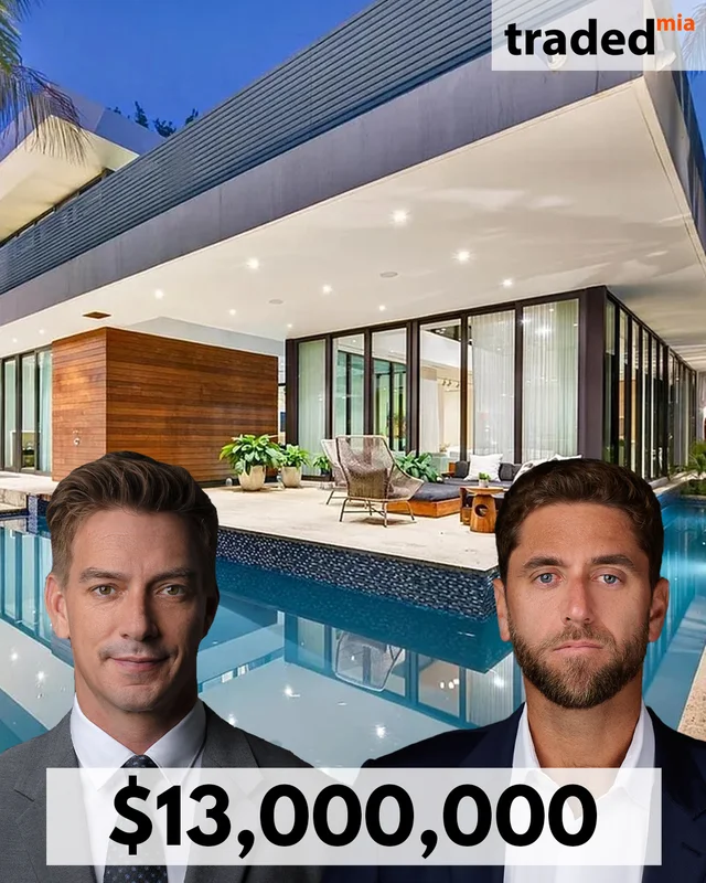 Jorge Apalmo Sells Single Family Home In Miami Beach For $13,000,000 With Buyer's Rep Roberto Quiroz